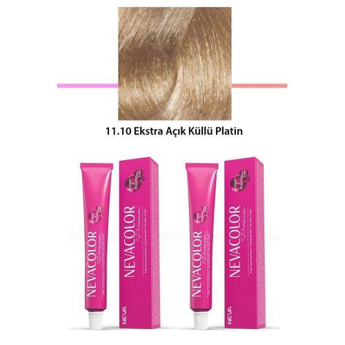 2 li Set Premium 11.10 Ekstra Açık Küllü Platin - Kalıcı Krem Saç Boyası 2 X 50 g Tüp