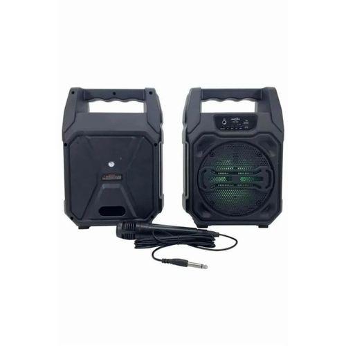 Karaoke Mikrofonlu Fm Radyolu Bluetooth Hoparlör Yüksek Ses Kaliteli