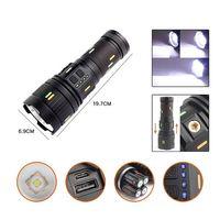 Pro F-3001 Alüminyum TG LED Güç Göstergeli Type-C Şarjlı El Feneri 100 W