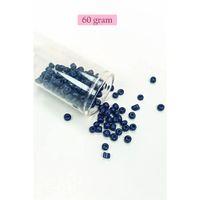 Dökme Cam Kum Boncuk Büyük Boy (6/0) 4 mm - 60 Gram - Lacivert - BNC134