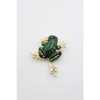 Kurbağa Broş - Yeşil