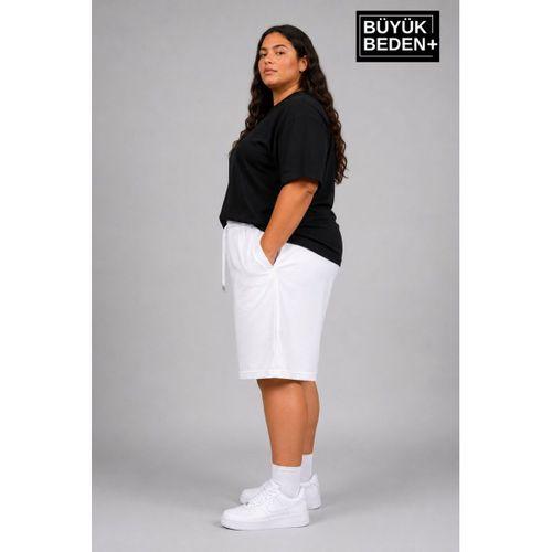 Süperlife Büyük Beden Kadın Bağcıklı Şort SPR26BSRK592