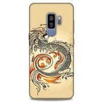 Samsung Galaxy S9 Plus Kılıf Dragons (27) Tasarımlı Kılıf Siyah Ejderha Dövmesi