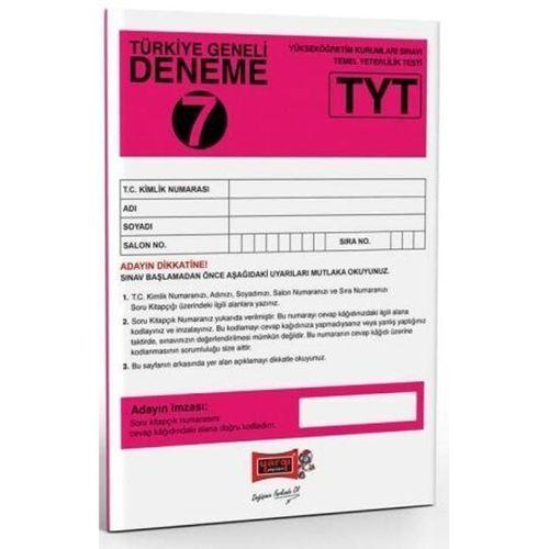 TYT Türkiye Geneli Deneme Sınavı 7 Yargı Yayınları