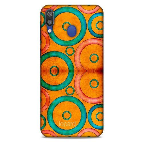 Samsung Galaxy M20 Kılıf Pastel Renkler (39) Liquid Crystal Kılıf Turuncu Yeşil