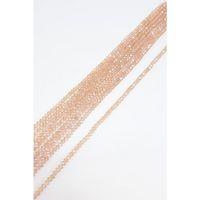 Şeffaf Somon Kristal Boncuk 6 Mm