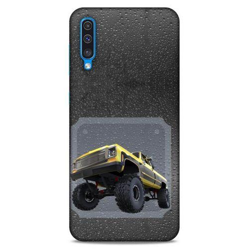 Lopard Samsung Galaxy A50 Uyumlu Kılıf PickUpX (22) Tam Koruma Kılıfı Sarı Siyah
