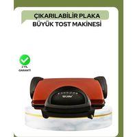 2000 Watt Teflon Tost Makinesi – Geniş Plaka, Ayarlanabilir Isı, Kolay Temizlik