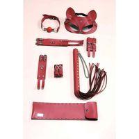 Kırbaç Kelepçe Set, 5'li Set, El - Ayak Kelepçesi, Maske, Ağız Topu