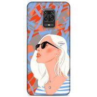 Lopard Xiaomi Redmi Note 9S Uyumlu Kılıf Sürreal Yüzler ♀ (13) Silikon Kap Baskılı