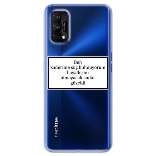 Realme 7 Pro Kılıf HD Yazı Baskılı Silikon Arka Kapak - Yazı 5