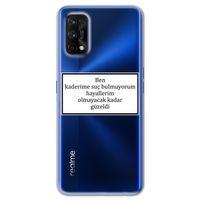 Realme 7 Pro Kılıf HD Yazı Baskılı Silikon Arka Kapak - Yazı 5