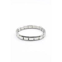 Lastikli Çelik Bileklik - Gümüş