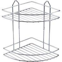 Metal Tel Köşe Şampuanlık İkili 22X22