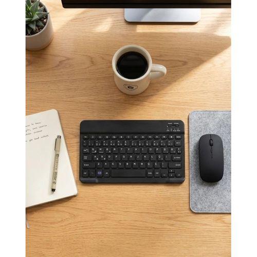 Kablosuz Klavye Ve Mouse Kombosu Bluetooth Uyumlu Sessiz Set
