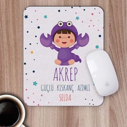 Kişiye Özel Akrep Burcu Tasarımlı Mousepad
