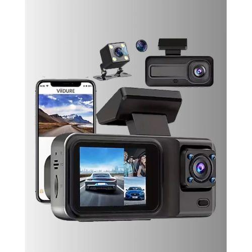 360° Kapsama Sahip Full Hd Araç Kamerası 3’lü Kayıt Gece Görüşlü Dashcam