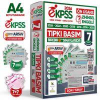2026 EKPSS Ön Lisans Zihinsel Engelli ÖSYM Çıkmış Soru Tıpkı Basım 7li Kitapçık TG Deneme Paketi