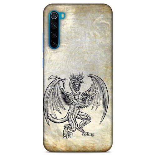 Lopard Xiaomi Redmi Note 8T Uyumlu Kılıf Tattoo's (30) Silicone Case Şeytan Ejderha