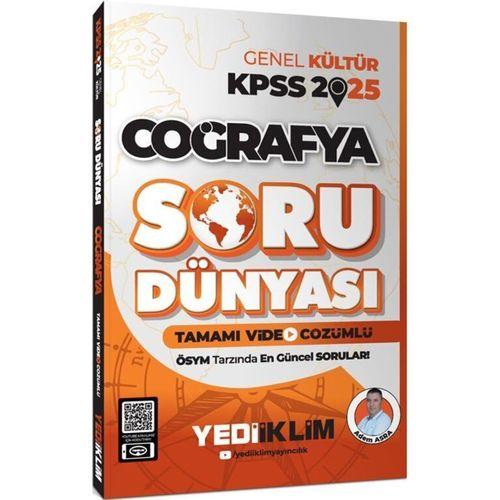 2025 KPSS Genel Kültür Coğrafya Tamamı Video Çözümlü Soru Dünyası Yediiklim Yayınları