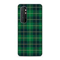 Xiaomi Mi Note 10 Lite Kılıf Retro Kumas Yesil2 Arka Kapak Silikon Koruma Full Koruyucu