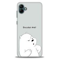 Samsung Galaxy A04 Kılıf HD Baskılı Kılıf - Excuse Me + Tam Ekran Koruyucu