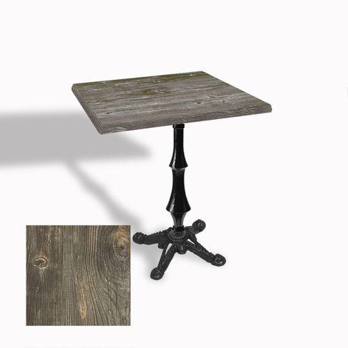 Dockers Çipa 1012 Döküm Ayak Kare Masa 80X80 cm - (Werzalit, Wermodin ve Allzalit Tabla) - Old Pine