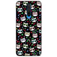 Lopard Xiaomi Redmi K30 5G Uyumlu Kılıf Kediler (26) Tpu Silikon Kılıf Karışık Renkli