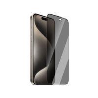 Apple iPhone 15 CaseWorld 0.25mm Privacy 3D Temperli Cam Ekran Koruyucu + Uygulama Aparatlı