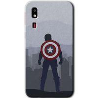 Potkal Hediye Fabrikası Samsung Galaxy A2 Core Kılıf HD Desen Baskılı Arka Kapak - Captain Avenger