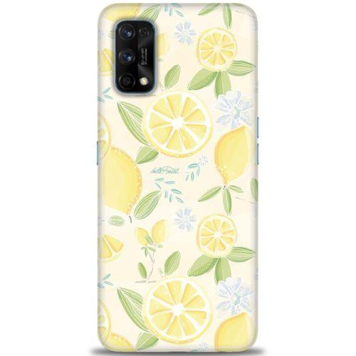 Realme 7 Pro Kılıf HD Baskılı Kılıf - Limon + Tam Ekran Koruyucu