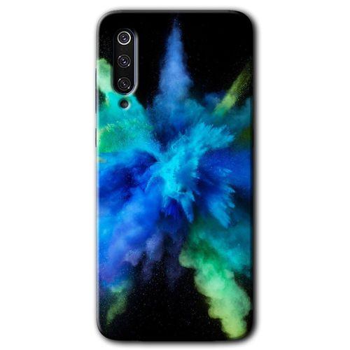 MRCİLETİSİM Xiaomi Mi 9 Kılıf HD Desen Baskılı Arka Kapak+Temperli Cam - Karışım 1