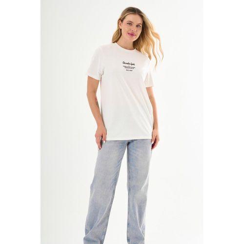 ALEXANDERGARDI Önü Baskılı Bisiklet Yaka T-shirt