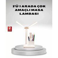 Kısılabilir Led Masa Lambası – Kalemlik Ve Telefon Standlı, Göz Yormayan Işık