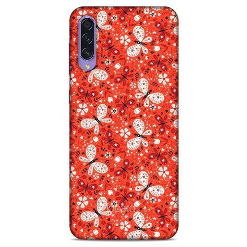 Samsung Galaxy A50s Kılıf Kelebek Etkisi (6) Silikon Kılıf Mavi Yeşil