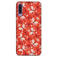 Samsung Galaxy A50s Kılıf Kelebek Etkisi (6) Silikon Kılıf Mavi Yeşil
