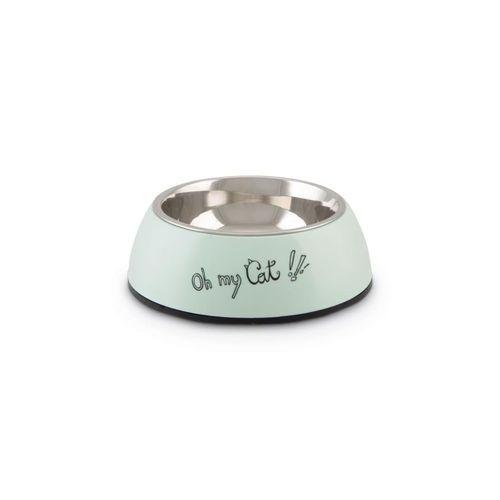 Beeztees Kedi Mama Su Kabı, Paslanmaz Çelik, Mint, 14x4,5cm, 160ml