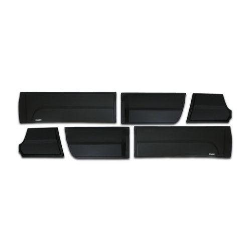 VOLKSWAGEN AMAROK 2012 Set 6 Parça Kapı Kaplama 9203 Siyah Mat Asa Kum Desen Standart