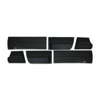 VOLKSWAGEN AMAROK 2012 Set 6 Parça Kapı Kaplama 9203 Siyah Mat Asa Kum Desen Standart