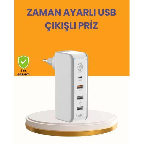 Zaman Kontrollü Şarj Cihazı 30w Hızlı Şarj Ve Çoklu Usb Çıkışı