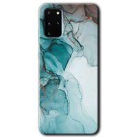 Samsung Galaxy S20 Plus Kılıf HD Desen Baskılı Arka Kapak + Temperli Cam - Buzul Mermer