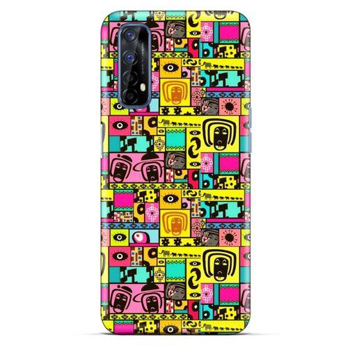 Graffitix (41) Desenli Silikon Kapak Oppo Realme 7 Kılıf