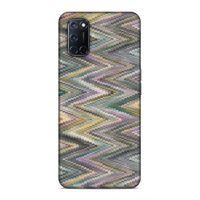 Oppo A92 Uyumlu Kılıf Romans (47) Crystal Flex Kılıf Zig Zag