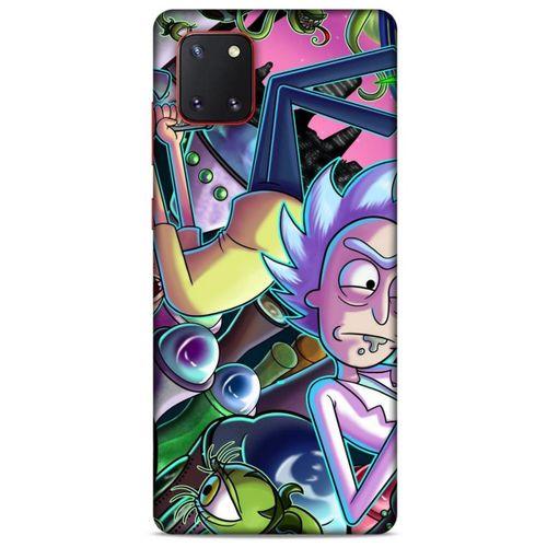 Samsung Galaxy Note 10 Lite Uyumlu Kılıf Rick And Morty (40) Fit Silikon Kılıf Rick D. Sanchez