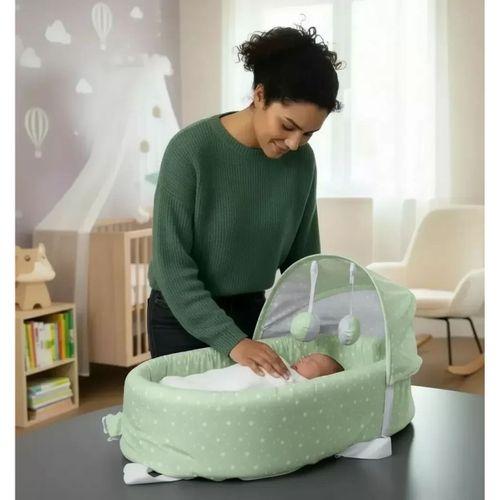 Taşınabilir Portatif Bebek Yatağı,sırt Çantasına Dönüşebilen Portatif Bebek Beşiği (yeşil)