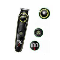 5 Başlıklı Şarjlı Tıraş Makinesi Led Ekran Saç Sakal Ense Tıraşına Uygun Bakım Seti