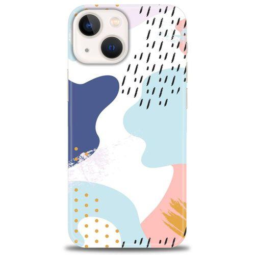 iPhone 14 Kılıf HD Baskılı Kılıf - Renkler Renkler + Tam Ekran Koruyucu