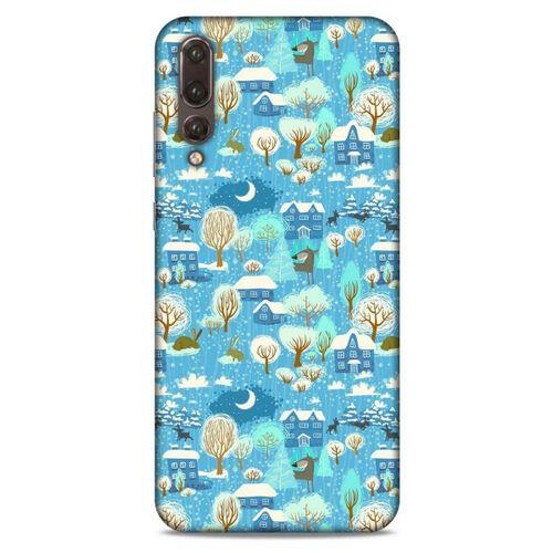 Huawei P20 Pro Kılıf Snowix (33) Hybrid Kılıf Mavi Beyaz
