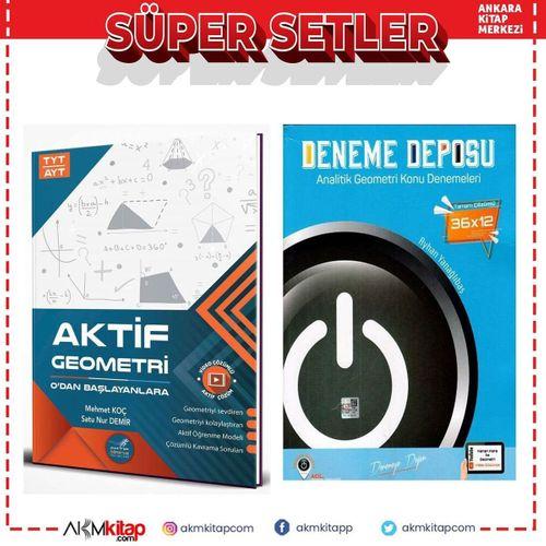 Aktif Öğrenme TYT AYT Geometri 0 dan Başlayanlara ve Deneme Deposu Analitik Geometri Konu Deneme Seti 2 Kitap