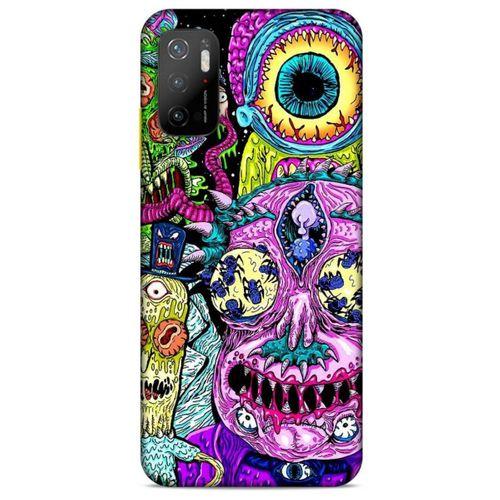 Xiaomi Poco M3 Pro Uyumlu Kılıf Rick And Morty (47) Crystal Flex Kılıf Decoy Mortys